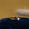 vintage Golden solitaire ring with rose diamond 14 kt