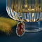 vintage Gouden hanger met carneool 14 krt