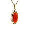 vintage Gold pendant with carnelian 14 kt