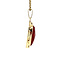 vintage Gold pendant with carnelian 14 kt
