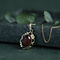 vintage Gold pendant with carnelian 14 kt