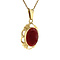 vintage Gold pendant with carnelian 14 kt