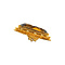 vintage Gold pendant with brown glass 14 kt
