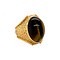 vintage Gold ring with tiger's eye 20 kt