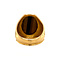 vintage Gold ring with tiger's eye 20 kt