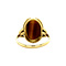 vintage Gold ring with tiger eye 18 krt