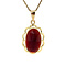 vintage Gold pendant with garnet 14 kt