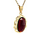 vintage Gold pendant with garnet 14 kt