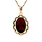 vintage Gold pendant with garnet 14 kt