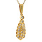 vintage Gouden hanger met diamant 20 krt