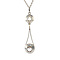 vintage Tricolour gold pendant with diamond 14 kt 900