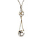 vintage Tricolour gold pendant with diamond 14 kt 900