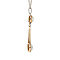 vintage Tricolour gold pendant with diamond 14 kt 900