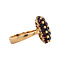 vintage Gouden ring met granaat 18 krt