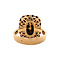 vintage Gouden ring met granaat 18 krt