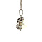 vintage Witgouden entourage hanger met diamant en parel 18 krt