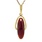 vintage Gold pendant with garnet 14 kt