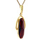 vintage Gold pendant with garnet 14 kt