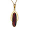 vintage Gold pendant with garnet 14 kt