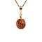 vintage Gouden hanger met jaspis 14 krt