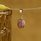 vintage Gouden hanger met jaspis 14 krt