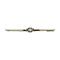 vintage White gold brooch with diamond 14 kt