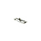 vintage White gold brooch with diamond 14 kt