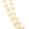 vintage Parel collier met witgouden diamant sluiting 14 krt