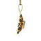 vintage Gold entourage pendant with garnet 14 kt