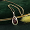 vintage Gold pendant with carnelian 14 kt