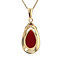 vintage Gold pendant with carnelian 14 kt