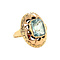 vintage Golden ring with aquamarine 14 kt