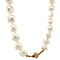 vintage Pearl necklace with gold clasp 45 cm 14 krt