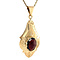 vintage Golden pendant with garnet 14 kt