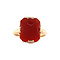 vintage Gouden ring met carneool 14 krt