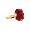 vintage Gouden ring met carneool 14 krt