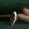 vintage Gouden ring met granaat 14 krt