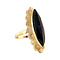 vintage Gold ring with garnet 14 krt