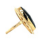 vintage Gouden ring met granaat 14 krt