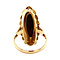 vintage Gold ring with garnet 14 krt