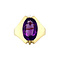 vintage Gold ring with amethyst 14 kt