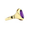 vintage Gold ring with amethyst 14 kt