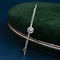 vintage Gold brooch with diamond 14 kt