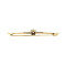 vintage Gold brooch with diamond 14 kt