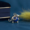 vintage Gold elephant pendant with sodalite 14 kt