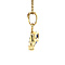 vintage Gold elephant pendant with sodalite 14 kt