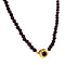 vintage Garnet necklace with gold clasp 14 krt