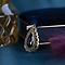vintage Gouden hanger met granaat 14 krt