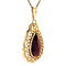 vintage Gold pendant with garnet 14 kt