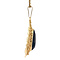 vintage Gouden hanger met granaat 14 krt